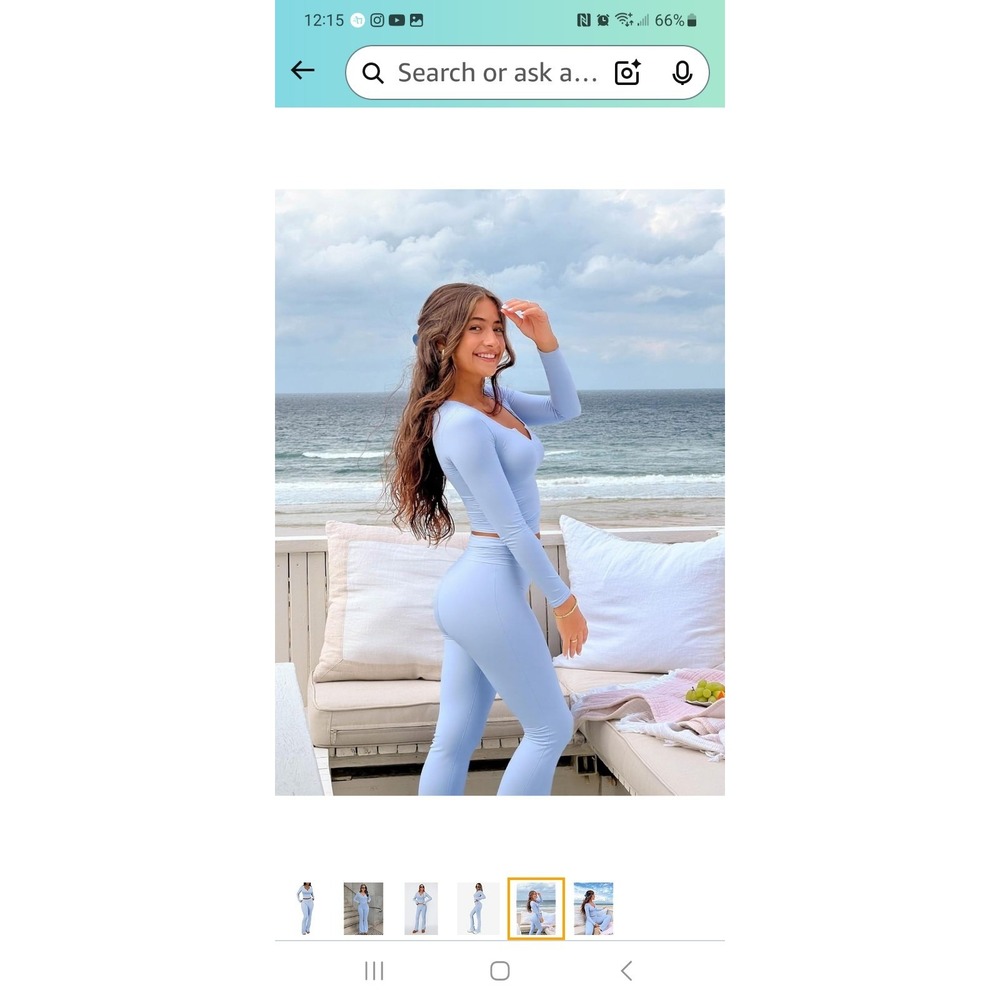 Womens Fairy 2 Piece Loungewear‎ Size Medium Blue